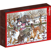 ALIPSON Puzzle Dva snehuliaci 500 dielikov