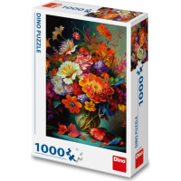 DINO Puzzle Kvety vo váze 1000 dielikov