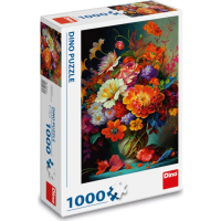 DINO Puzzle Kvety vo váze 1000 dielikov
