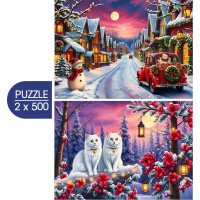 BLUEBIRD Puzzle Pripravení na Vianoce 2x500 dielikov
