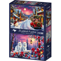 BLUEBIRD Puzzle Pripravení na Vianoce 2x500 dielikov