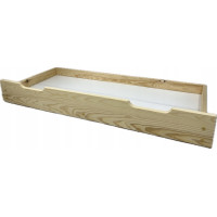 Detská posteľ z masívu borovice FRANK - 200x90 cm - prírodná