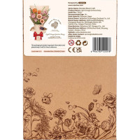 RoboTime 3D drevená skladačka Oranžová gerbera