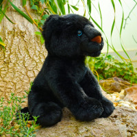 Rappa Plyšový čierny panter sediaci 23 cm ECO-FRIENDLY