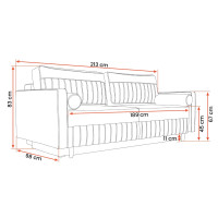 Rozkládací pohovka BERGAMO (5 variant)