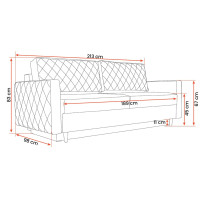 Rozkladacia pohovka LEONARDO (viac variant)