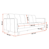 Rozkládací pohovka LISABON (5 variant)