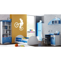 Regál FUTBAL - TYP C, modrý