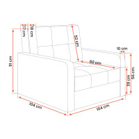 Rozkládací pohovka VICENZA 1 (4 varianty)