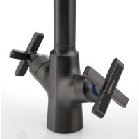 Sapho XELLA stojanková drezová batéria, gun metal XE603GM