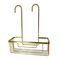 Gedy SMART polica do sprchy závesná, na batériu, 300x375x120 mm, zlato mat 248988