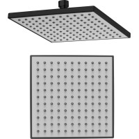 Aqualine Hlavová sprcha, 200x200mm, ABS/čierna mat SC164B