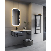 Sapho SKA konzola pod umývadlo/dosku 119, 7x22x51cm, čierna mat SKA820