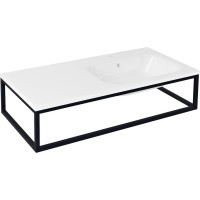 Sapho SKA konzola pod umývadlo/dosku 100x22x51cm, čierna mat SKA810