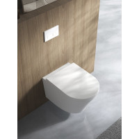 Sapho PACO SHORT závesná WC misa, Rimless, 36x47, 5cm, biela PZ1012SH