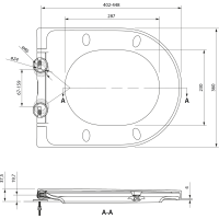 Sapho HARRY WC sedátko, Soft Close, Easy Take, biela WX1715