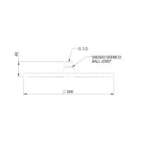 Sapho Hlavová sprcha, priemer 300mm, zlato mat SF419