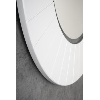 Sapho LUMIRO STRIP okrúhle zrkadlo s LED osvetlením v ráme ø 75cm, biela mat LR750-3131S