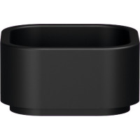 Kerasan HAKO keramické umývadlo na dosku 30x30cm, čierna mat 554331