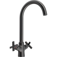 Sapho XELLA stojanková drezová batéria, gun metal XE603GM