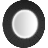 Sapho LUMIRO STRIP okrúhle zrkadlo s LED osvetlením v ráme ø 75cm, carina LR750-4141S