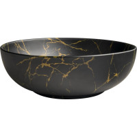 Sapho RONDANE keramické umývadlo na dosku Ø 41cm, portoro mramor AR435PT