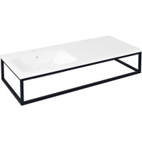 Sapho SKA konzola pod umývadlo/dosku 119, 7x22x51cm, čierna mat SKA820