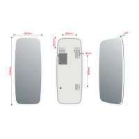 Sapho TONG zrkadlo s LED osvetlením 120x50cm TN5012