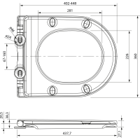 Sapho GERRY WC sedátko, SLIM, Soft Close, Easy Take, biela WX1515