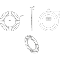 Sapho LUMIRO STRIP okrúhle zrkadlo s LED osvetlením v ráme ø 75cm, verde LR750-4444S