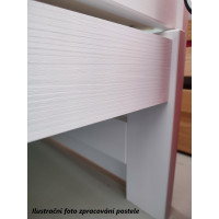 Detská vyvýšená posteľ z masívu borovice TEXAS - 190x90 cm - KAŠMÍROVÁ