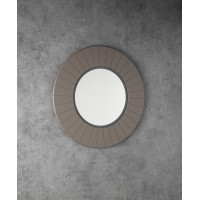 Sapho LUMIRO STRIP okrúhle zrkadlo s LED osvetlením v ráme ø 75cm, agila LR750-4343S