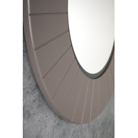 Sapho LUMIRO STRIP okrúhle zrkadlo s LED osvetlením v ráme ø 75cm, agila LR750-4343S