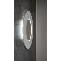 Sapho LUMIRO STRIP okrúhle zrkadlo s LED osvetlením v ráme ø 75cm, biela mat LR750-3131S