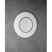 Sapho LUMIRO STRIP okrúhle zrkadlo s LED osvetlením v ráme ø 75cm, biela mat LR750-3131S