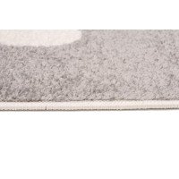 Kusový koberec AZUR srdiečka a hviezdičky - šedý/ružový/biely, 160x220 cm