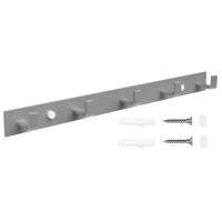 Strieborný kovový vešiak PSINO 43,5 cm