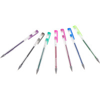 Farebné trblietavé gélové perá - sada 25 ks