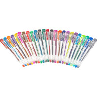 Farebné trblietavé gélové perá - sada 25 ks