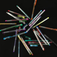 Farebné trblietavé gélové perá - sada 25 ks