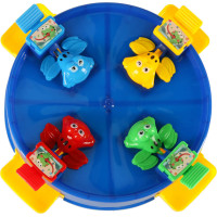 Arkádová hra Hladné žaby pre 4 hráčov - modrá