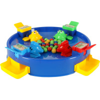 Arkádová hra Hladné žaby pre 4 hráčov - modrá