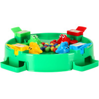 Arkádová hra Hladné žaby pre 4 hráčov - zelená