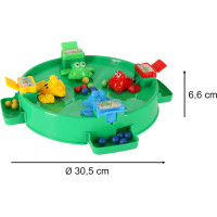 Arkádová hra Hladné žaby pre 4 hráčov - zelená