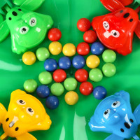 Arkádová hra Hladné žaby pre 4 hráčov - zelená