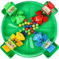 Arkádová hra Hladné žaby pre 4 hráčov - zelená