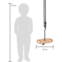 small foot Hojdací disk s rukoväťami Black Line