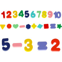 Drevená Montessori vkladačka s tvarmi a číslami 3v1