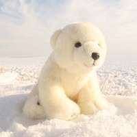 Rappa Plyšový medveď ľadový 28 cm ECO-FRIENDLY