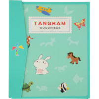 Drevený magnetický tangram